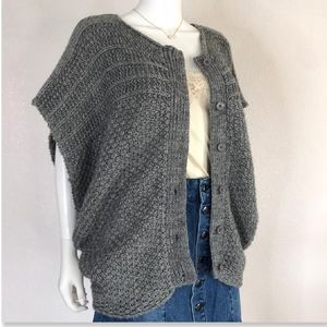 BUFFALO David Bitton Wool Blend Slouchy Chunky Knit Cardigan